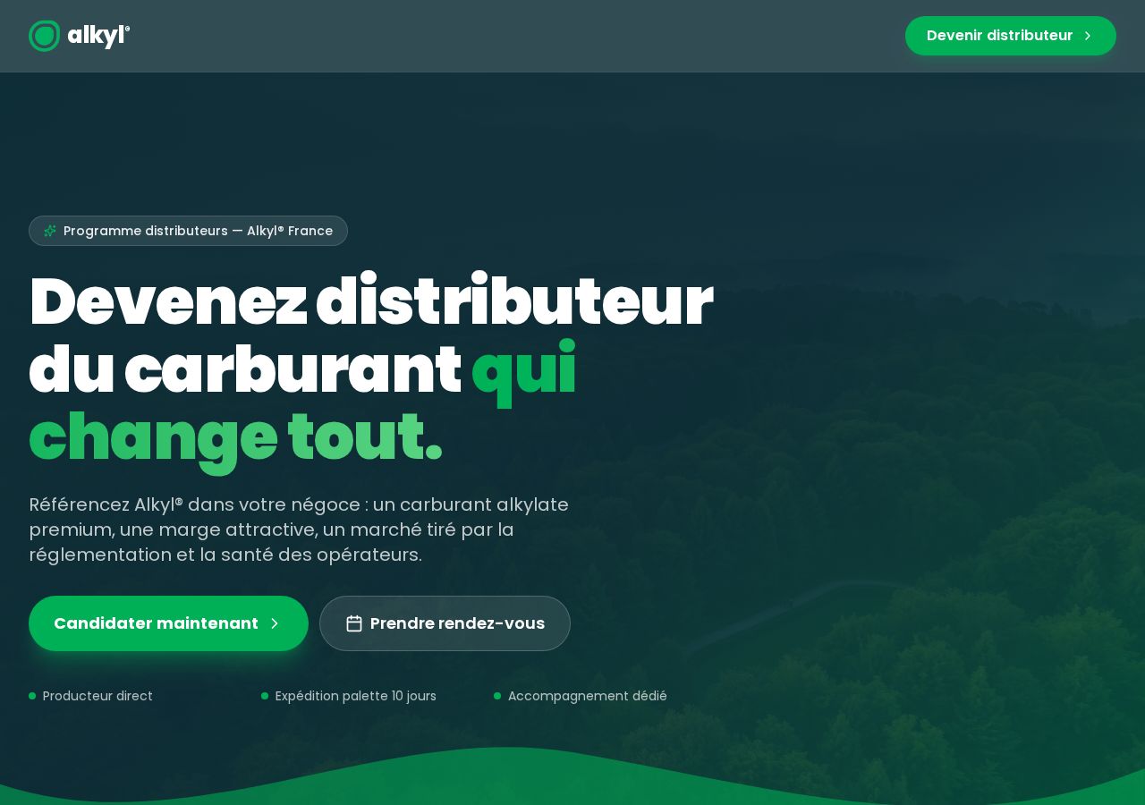 Aperçu du site Alkyl® France