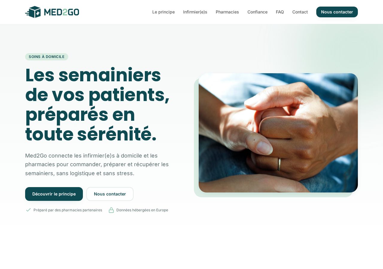 Aperçu du site Med2Go